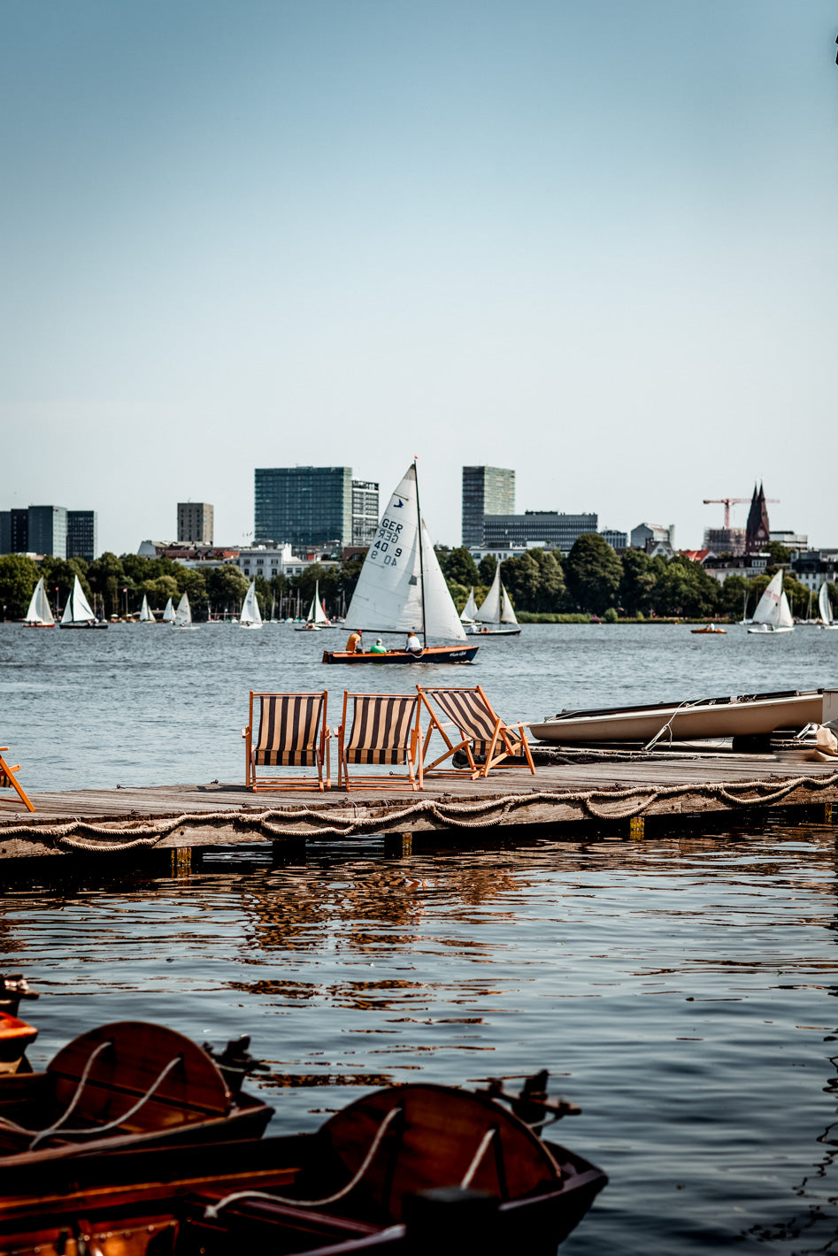 Segeln auf der Alster