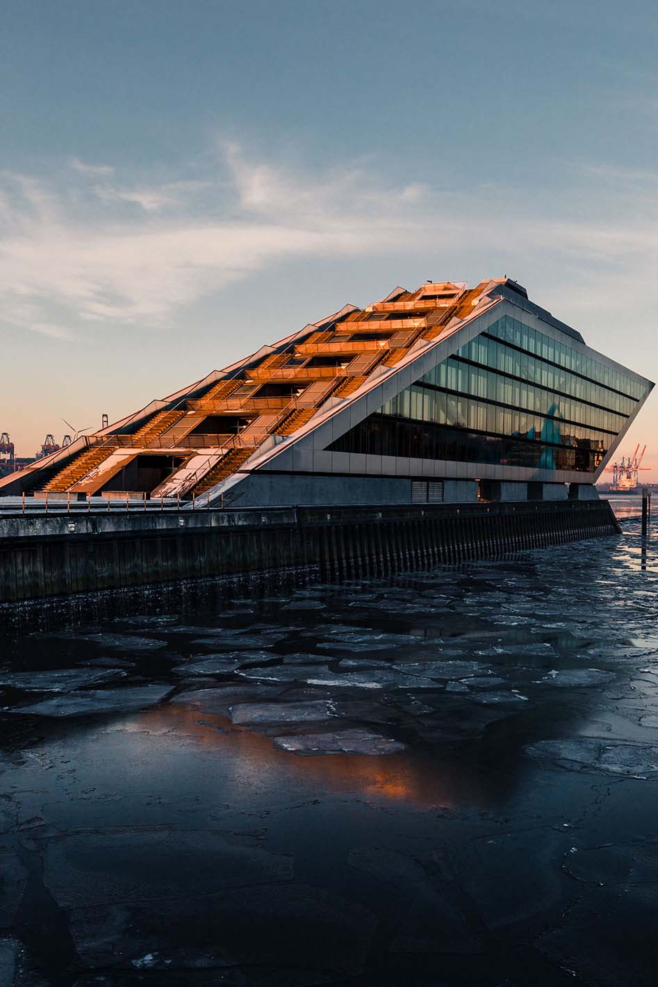 Dockland im Winter