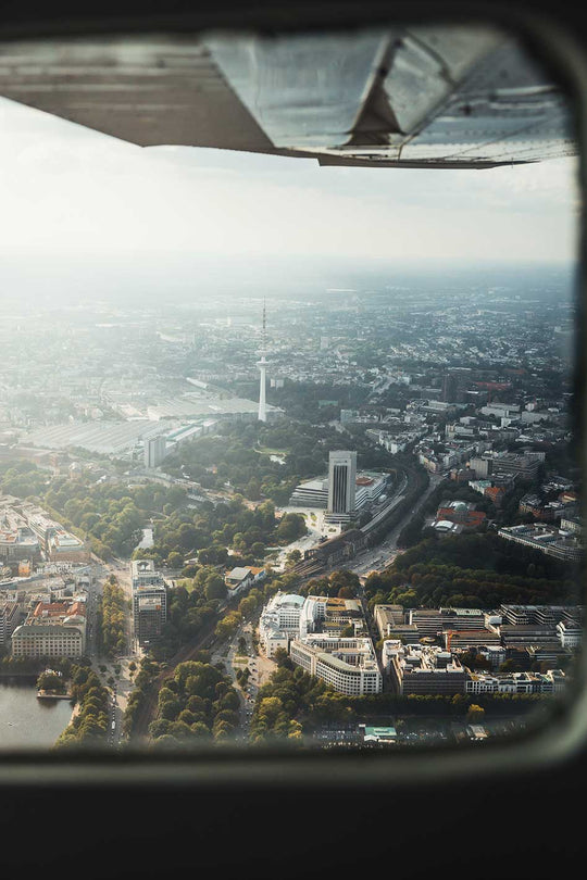 Hamburg aus dem Flugzeug