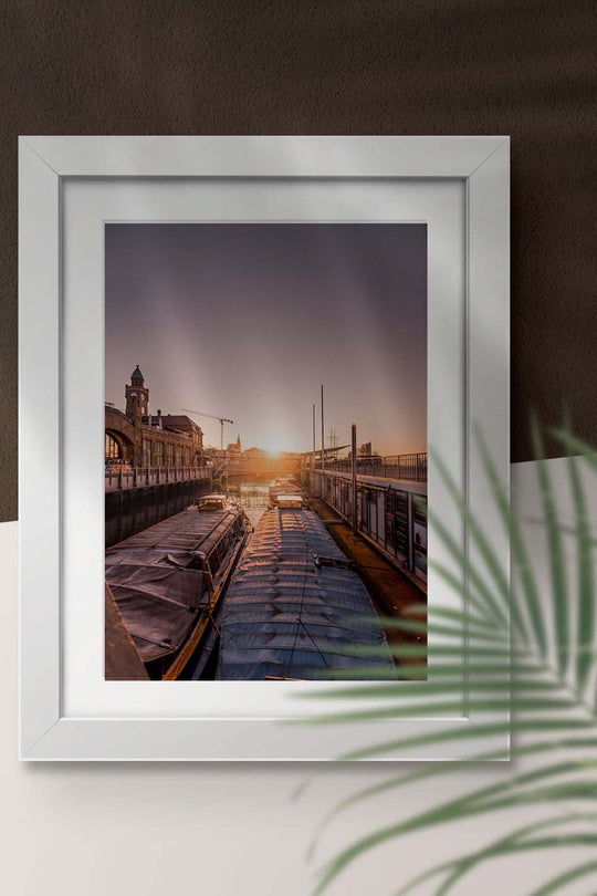 Sonnenaufgang am Hafen